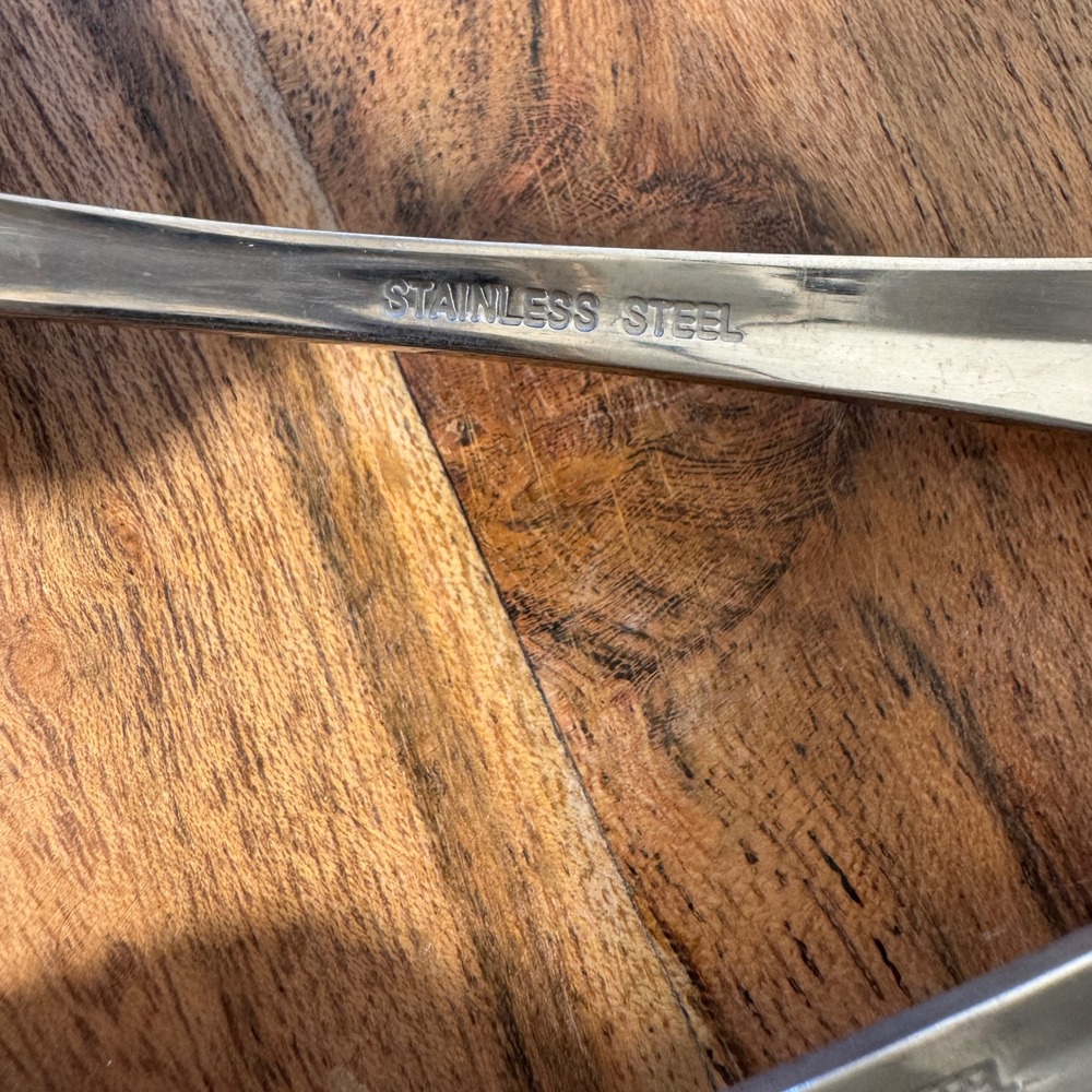 Grapefruit Spoons Silver Serrated Stainless Steel Set of 4 - Picture 4 of 4
